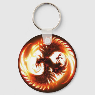 Porte-clés Phoenix rougeoyant