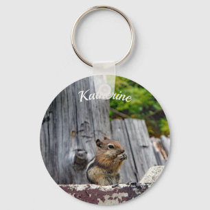 Porte-clés Photo animal Cute Chipmunk personnalisable