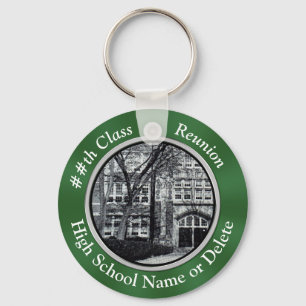 Porte-clés Photo Cadeaux de réunion du 50e lycée personnalisé