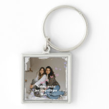 Porte-clés photo d'amour personnalisé pour maman