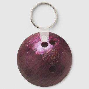 Porte-clés photo de boule de bowling