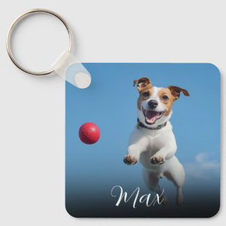 Porte-clés Photo de chien personnalisé 