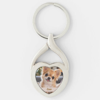 Porte-clés Photo de compagnie personnalisée avec nom