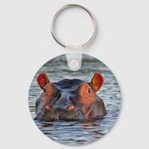 Porte-clés Photo d'eau d'Hippo Faune