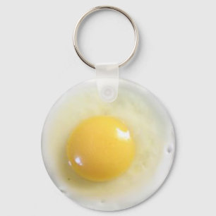 Porte-clés photo d'oeuf frit