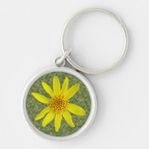 Porte-clés Photo jaune d'arnica de fleur