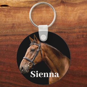 Porte-clés Photo Personalisée Animaux de compagnie Horse Love