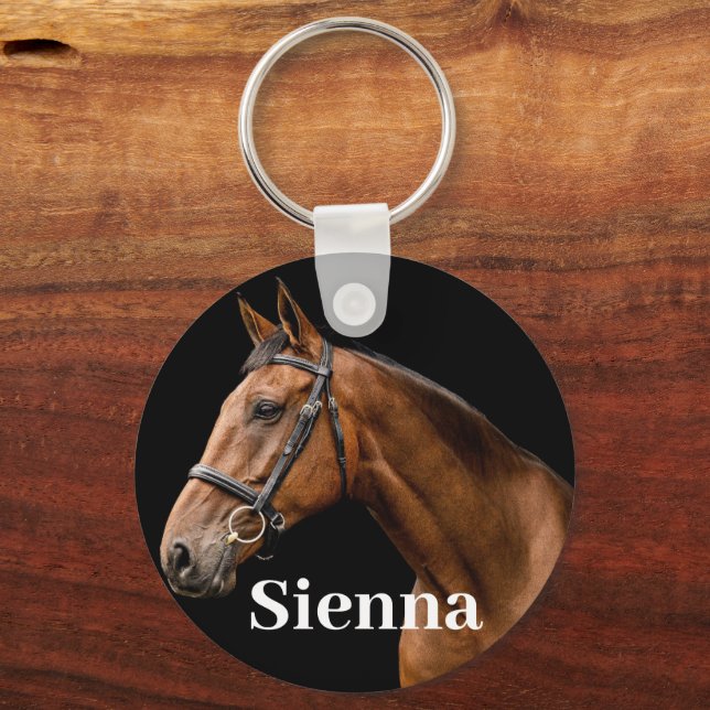 Porte-clés Photo Personalisée Animaux de compagnie Horse Love (Recto)