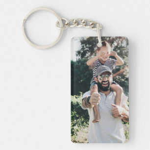 Porte-clés photo personnalisé : famille en acryliq