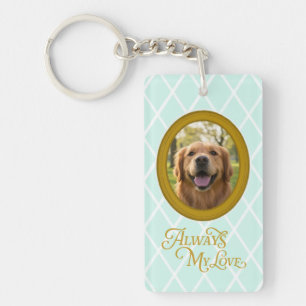 Porte-clés photo personnalisé Golden Retriever – T