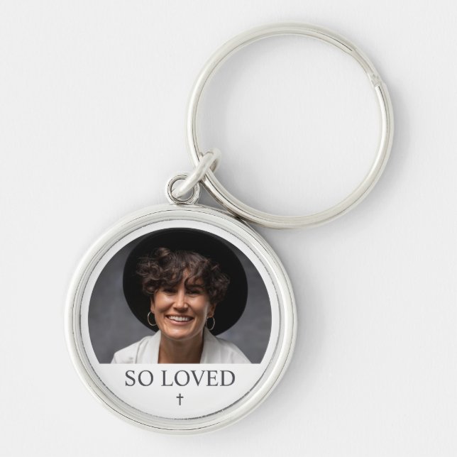 Porte-clés Photo personnalisée Cadeau commémoratif personne s (Devant)