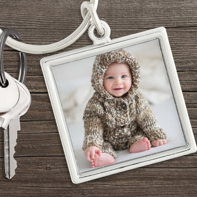 Porte-clés Photo personnalisée de garde de bébé nouveau-né (Personalized Newborn Baby Keepsake Photo keychain)