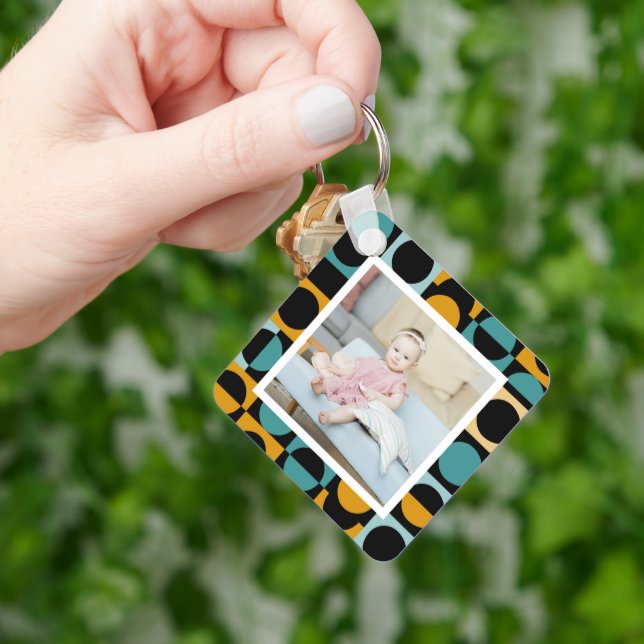 Porte-clés Photo personnalisée et Motif (main)