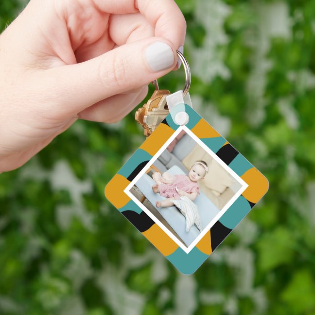 Porte-clés Photo personnalisée et Motif (main)