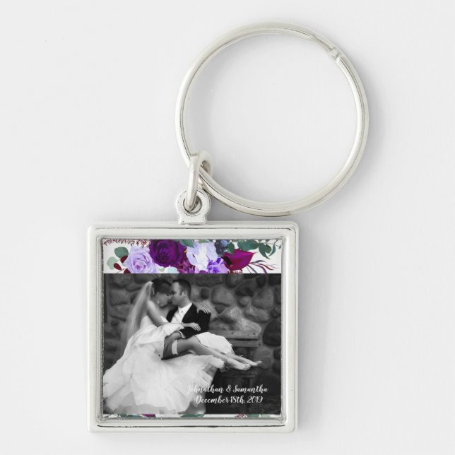 Porte-clés Photo personnalisée Porte - clé Lavender Hibiscus  (Devant)