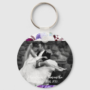 Porte-clés Photo personnalisée Porte - clé Lavender Hibiscus 