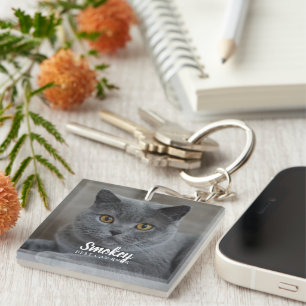 Porte-clés Photo personnalisée pour animal de compagnie