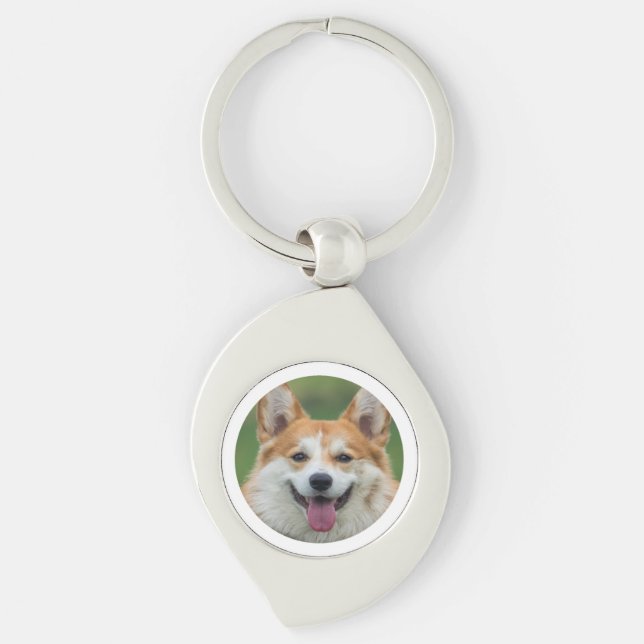 Porte-clés Photo personnalisée pour animal de compagnie (Devant)