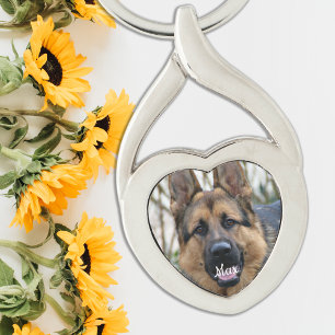 Porte-clés Photo personnalisée pour animal de compagnie Amou