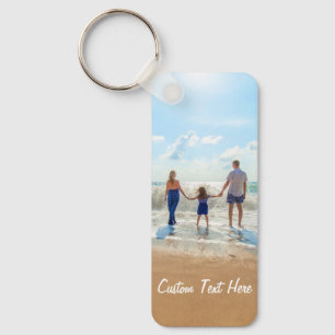 Porte-clés Photo personnalisée Texte Porte - clé Vos photos d
