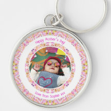 Photo personnalisée Vibrant rose Happy Green Fête