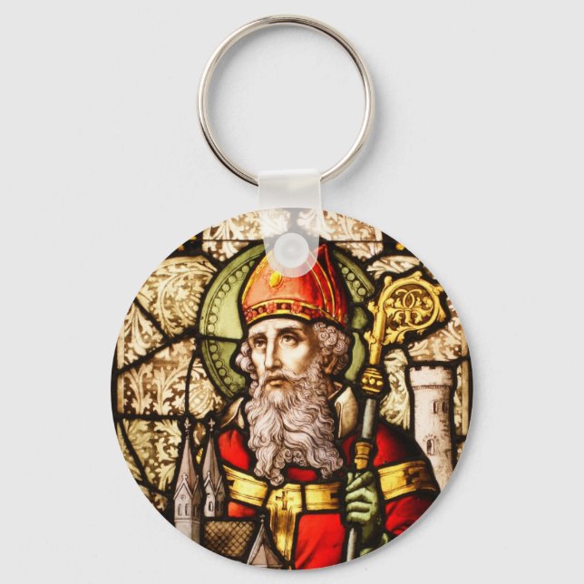 Porte-clés Photo Saint Patrick sur verre tendu (Recto)