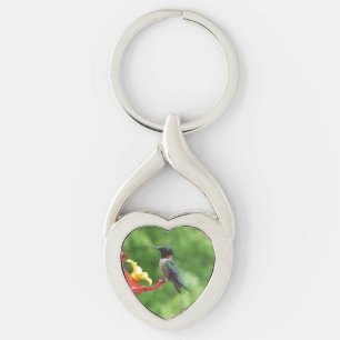 Porte-clés Photographie d'oiseau Colibri à gorge rubis