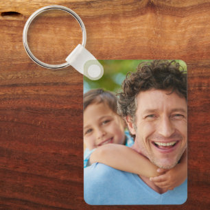 Porte-clés Photos de famille recto verso deux photos