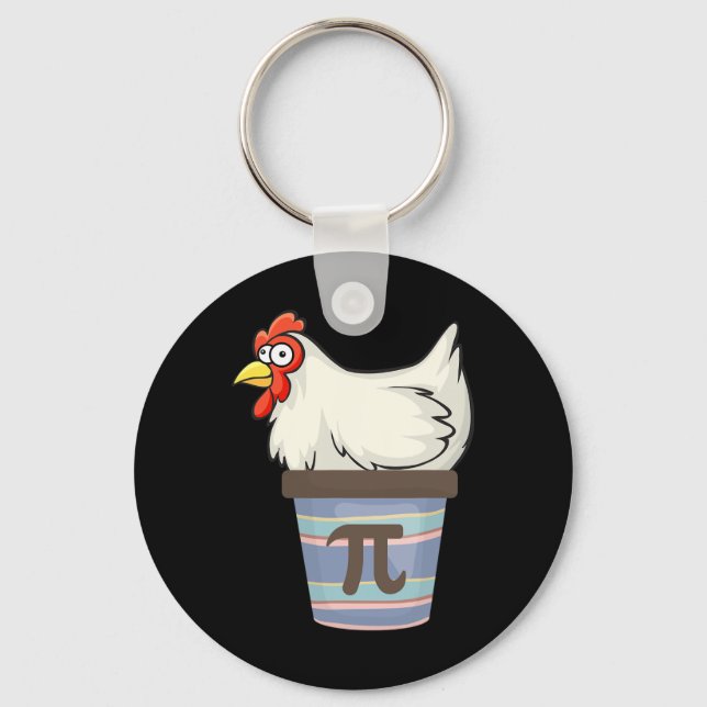 Porte-clés Pi Day 2025 Math Lover Mathématiques Pot de poulet (Recto)