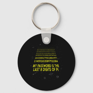 Porte-clés Pi Day Sarcastique Mon Pword Est Le Dernier 8 Chif