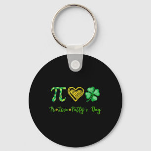 Porte-clés Pi Love Shamrock Patty's Day Math Enseignant St Pa