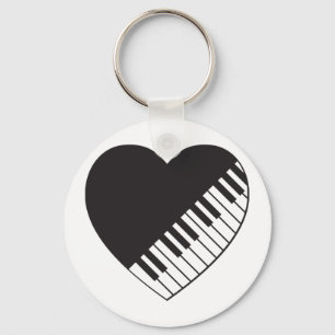 Porte-clés Piano Heart