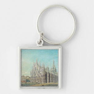 Porte-clés Piazza del Duomo à Milan par Carlo Bossoli