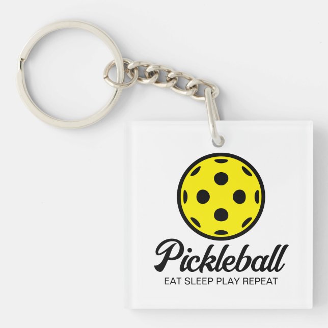 Porte-clés Pickleball amant porte - clé cadeau pour les joueu (Devant)