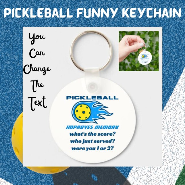 Porte-clés Pickleball améliore la mémoire drôle (Créateur téléchargé)