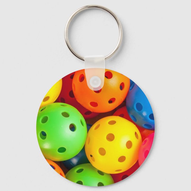 Porte-clés Pickleball coloré (Recto)