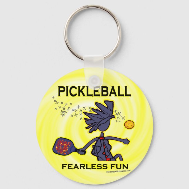 Porte-clés Pickleball Fearless (Recto)