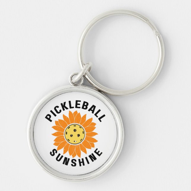 Porte-clés Pickleball soleil (Devant)