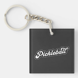 Porte-clés Pickleball Vintage Retro