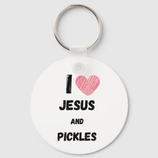 Porte-clés Pickles et Jésus Religieux