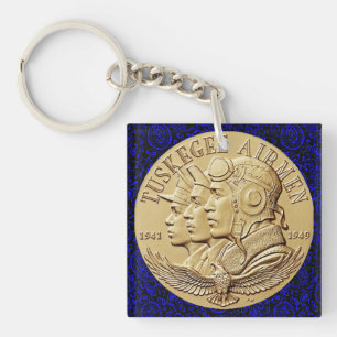 PORTE-CLÉS PIÈCE DE MONNAIE D'AVIATEURS DE TUSKEGEE