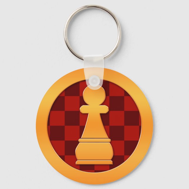 Porte-clés Pièce d'échecs Gold Pawn (Recto)
