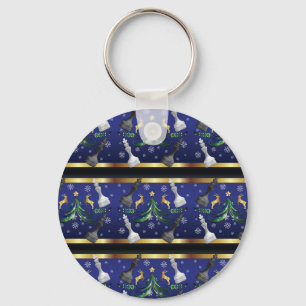 Porte-clés Pièces d'échecs de Noël - Flèches de neige Arbre d