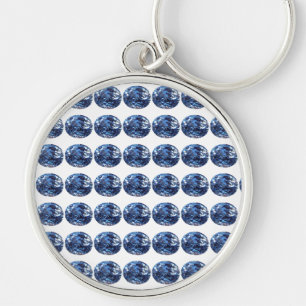Porte-clés Pierre d'Aquamarine, bleu ciel