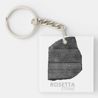 Porte-clés Pierre de Rosetta : Hiéroglyphe égyptien antique