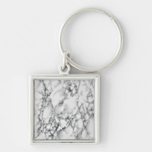 Porte-clés Pierre Marbre blanc branchée