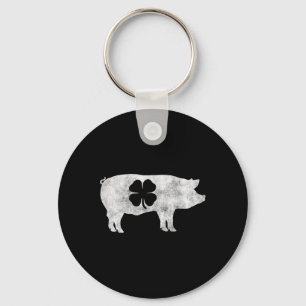 Porte-clés Pig Hog Bbq Meat Cadeau St. Patrick's Day Shamrock