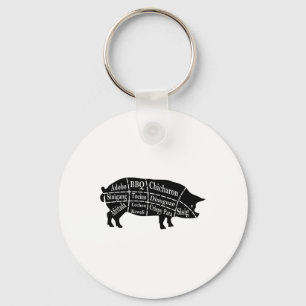Porte-clés Pig Parts Filipino Food Bbq Pinoy Adobo Funny Porc