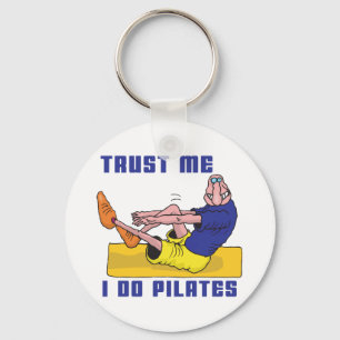 Porte-clés Pilates drôle