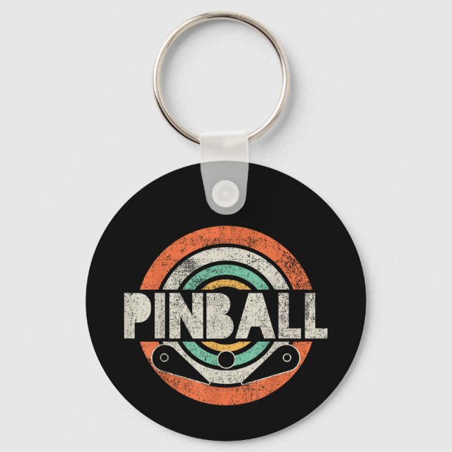 Porte-clés Pinball Jeu Vintage (Recto)